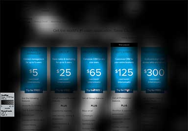 Pricing and Editions screenshot with eyetracking heatmap